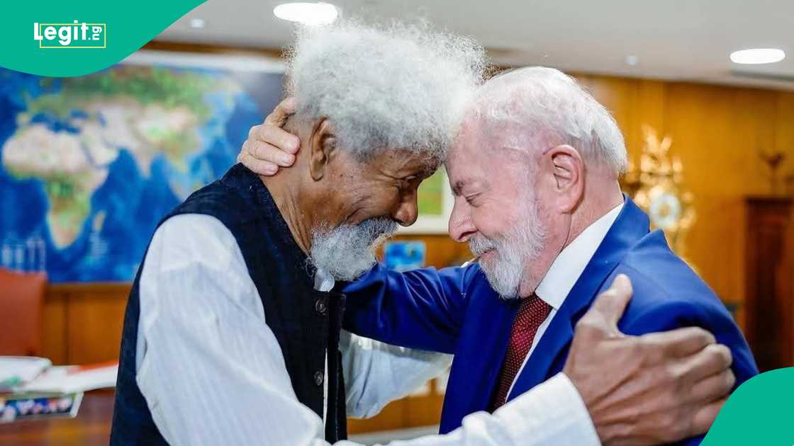 President Lula of Brazil hosted Nobel Laureate Wole Soyinka in Brazil during a diplomaatic by President Bola Tinubu on Monday.
