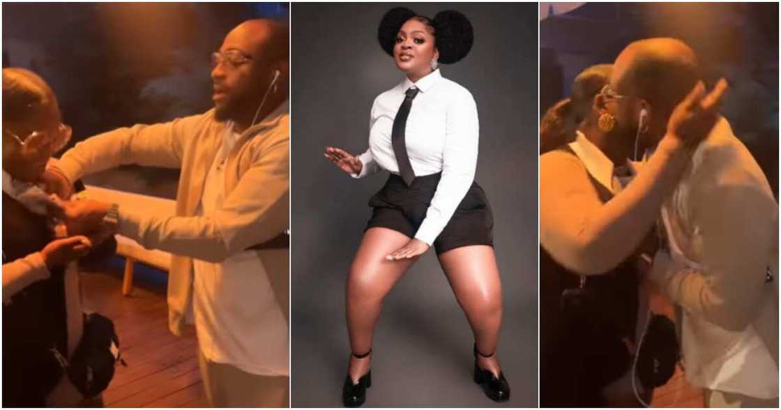 Eniola Badmus and Davido Eniola Badmus and Davido