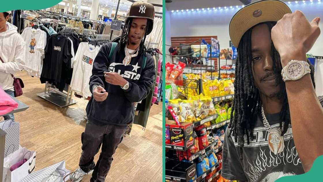 Rapper Baby Smoove at different retail stores Rapper Baby Smoove at different retail stores