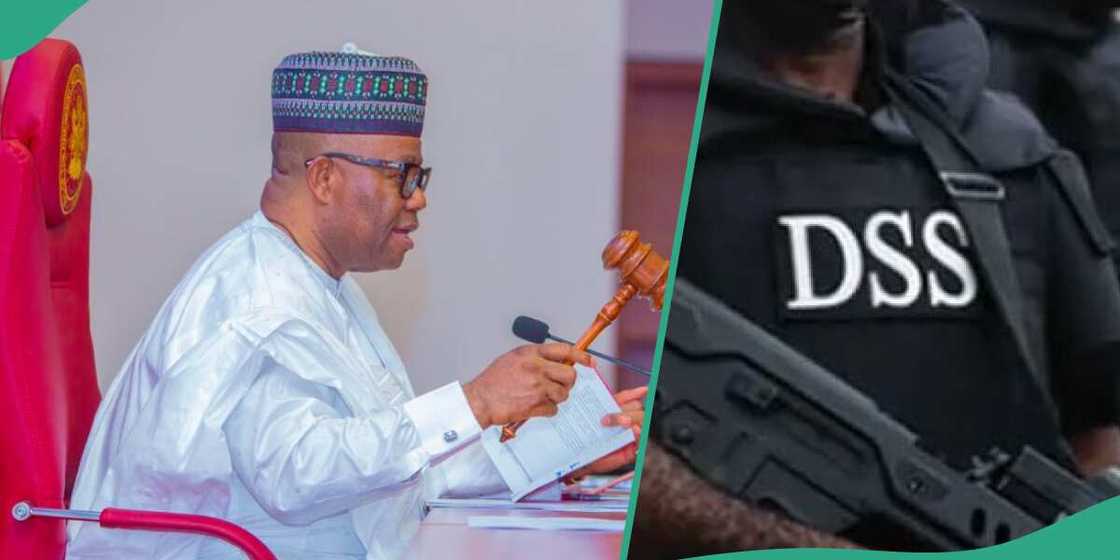 DSS has reportedly stormed the national assembly and manhandled two staff members.