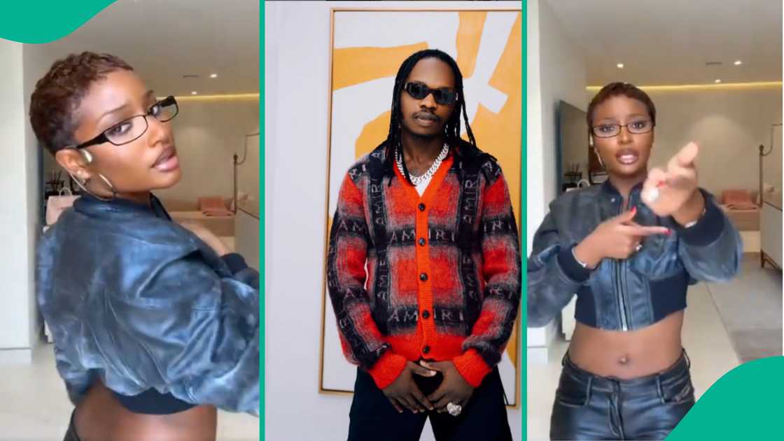 Video as Ayra Starr dances to Naira Marley's new song.