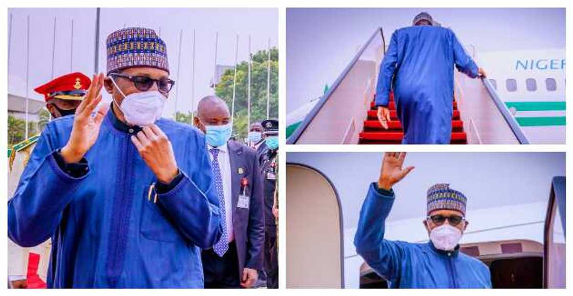 Why Buhari's UK's Trip is Different this Time, Presidency Reveals, Shares Photos of how PMB Left Nigeria