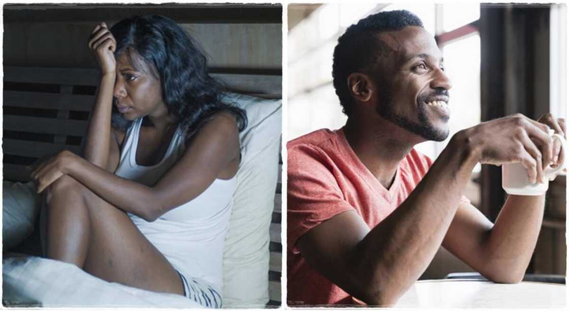 Photos of a man and a woman. Photos of a man and a woman.