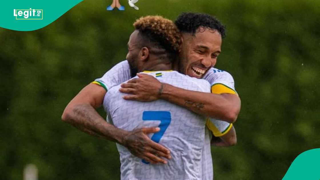 Aaron Boupendza, China, Pierre-Emerick Aubameyang, Gabon Aaron Boupendza, China, Pierre-Emerick Aubameyang, Gabon
