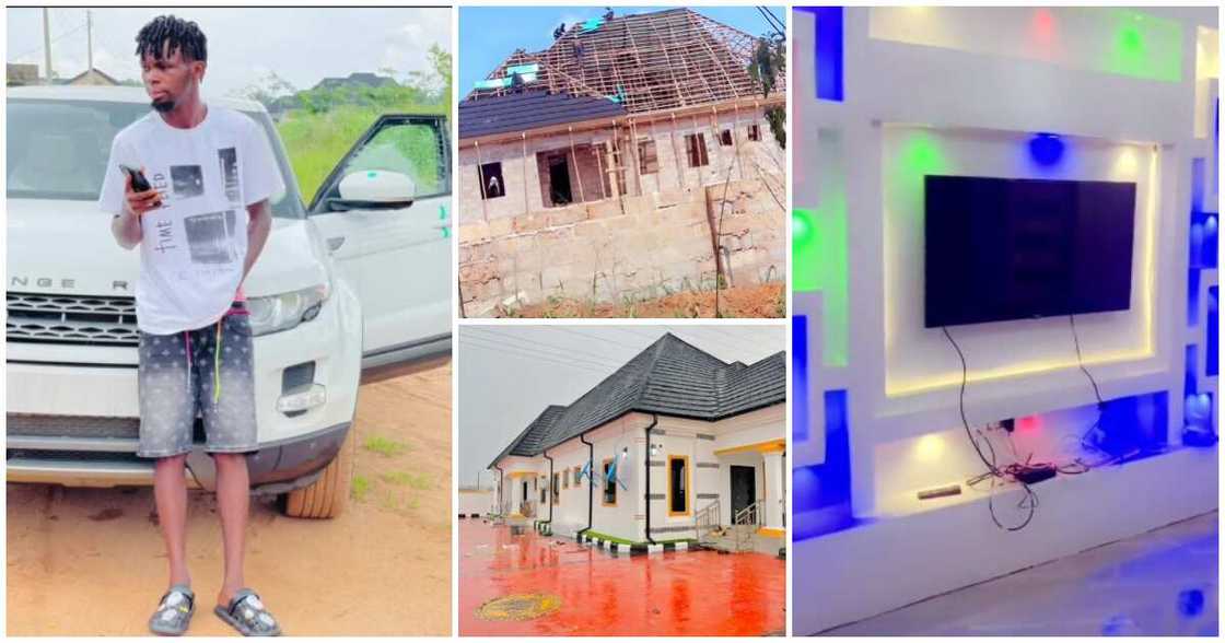 Young NIgerian man builds house in 4 months, building, Nigerians who have built houses, mansion, second house Young NIgerian man builds house in 4 months, building, Nigerians who have built houses, mansion, second house