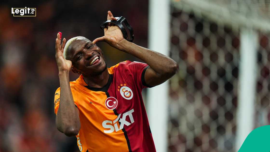 Victor Osimhen, Galatasaray, RAMS Park, Basaksehir, Turkey. Victor Osimhen, Galatasaray, RAMS Park, Basaksehir, Turkey.
