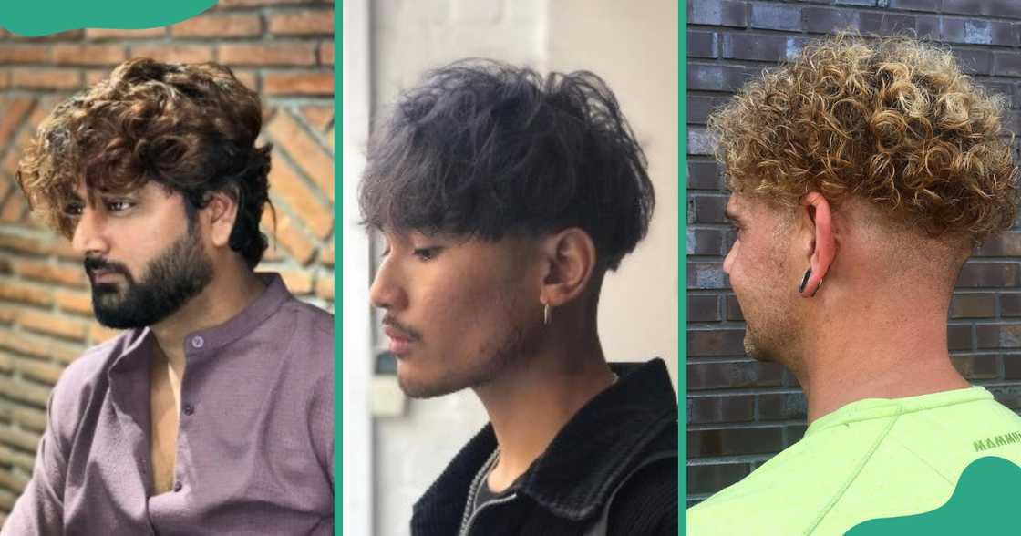 Curly bowl cut with a fade for a bold appearance. Curly bowl cut with a fade for a bold appearance.