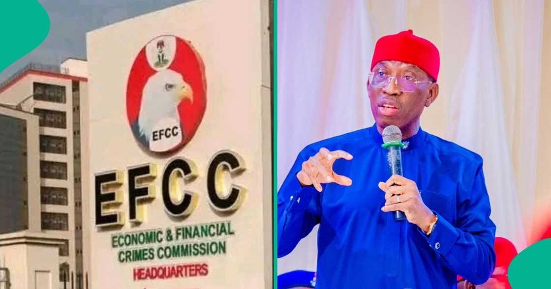 Former Delta governor Ifeanyi Okowa has addressed the rumours that he returned ₦500 billion to the state following an EFCC investigation. Former Delta governor Ifeanyi Okowa has addressed the rumours that he returned ₦500 billion to the state following an EFCC investigation.