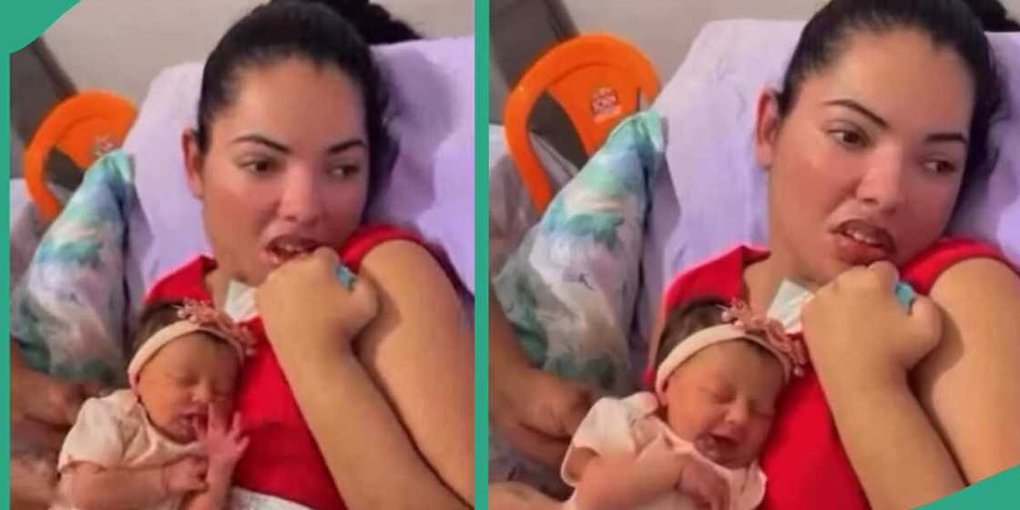 Mother who suffered stroke after childbirth. Mother who suffered stroke after childbirth.