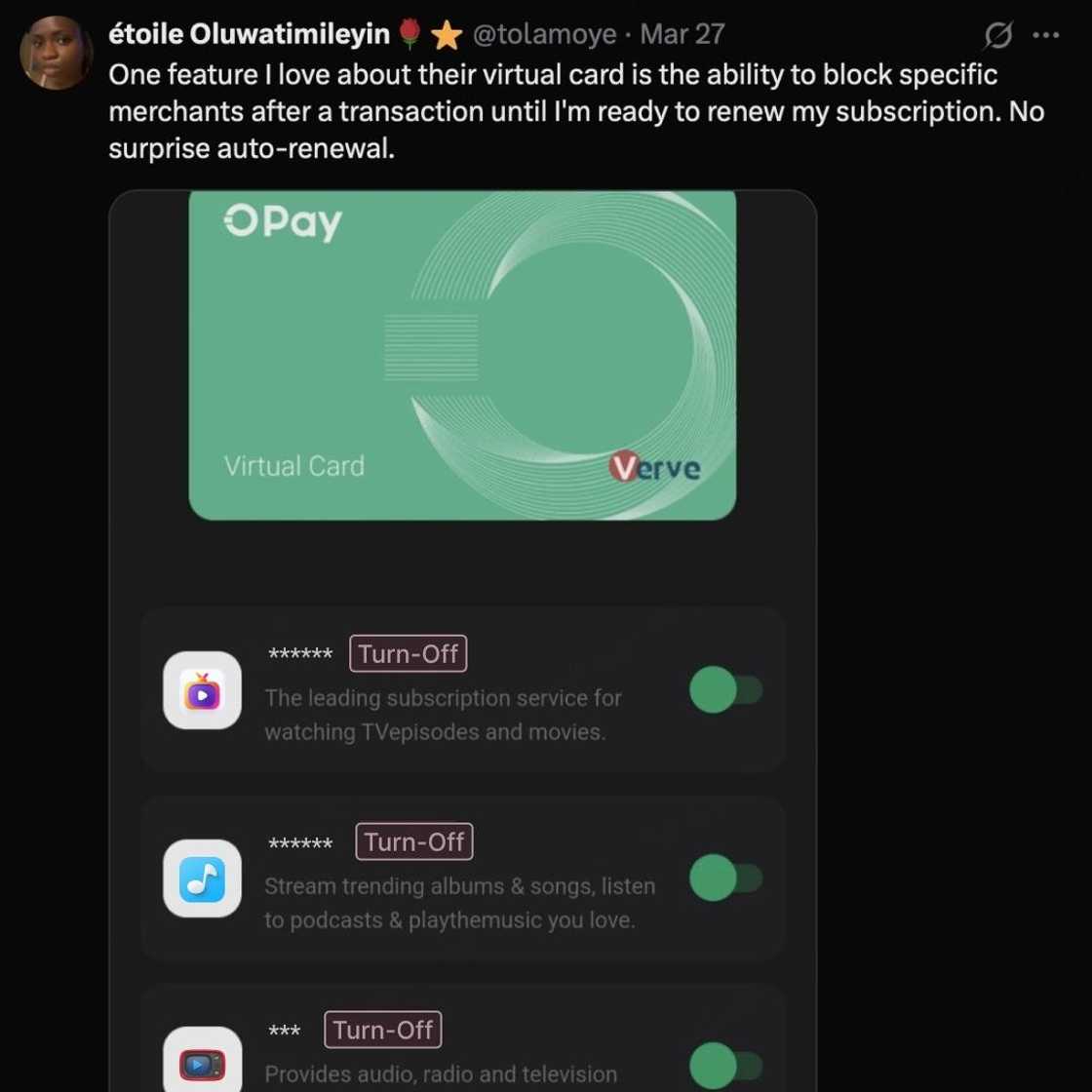 No more surprise charges: Instantly turn off recurring payments with your OPay card No more surprise charges: Instantly turn off recurring payments with your OPay card