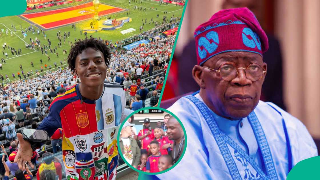 IShowSpeed shares video of himself with President Tinubu's son and grandchildren. IShowSpeed shares video of himself with President Tinubu's son and grandchildren.