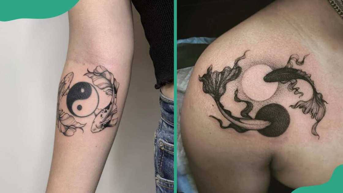 Koi fish yin yang tattoo Koi fish yin yang tattoo