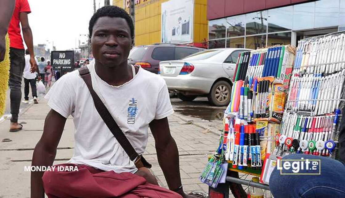 Meet Abdullah Sule, the 22-year-old physically challenged man selling office materials