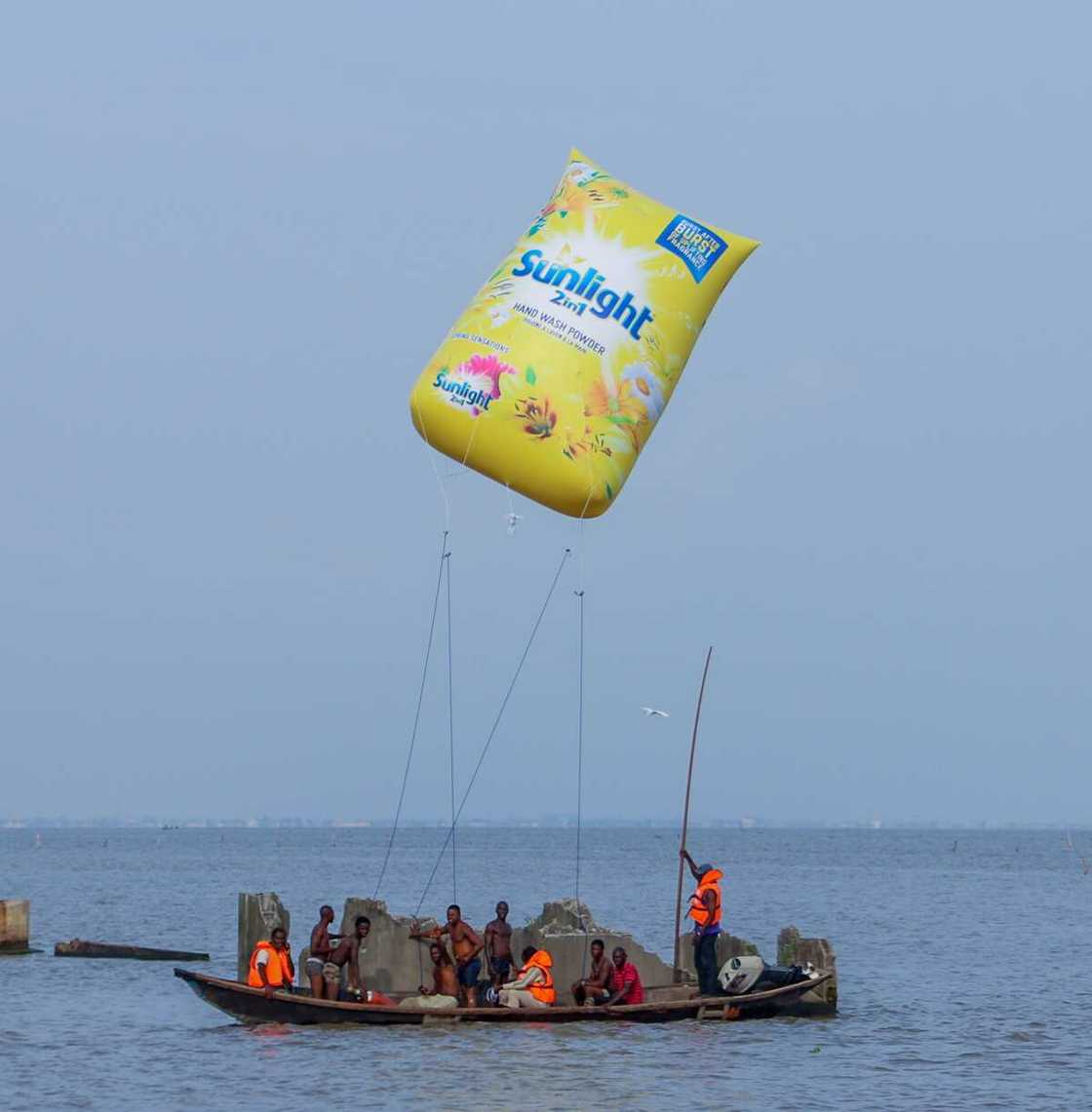 Sunlight Floats Giant pack on the Lagos Lagoon Along the Third Mainland Bridge Sunlight Floats Giant pack on the Lagos Lagoon Along the Third Mainland Bridge