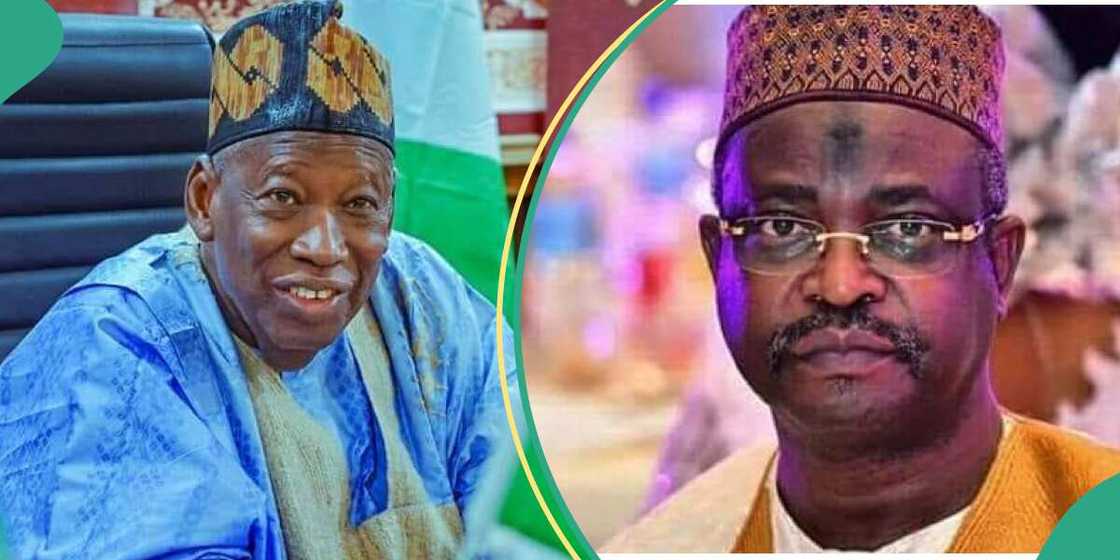 Ganduje ya yi ta'aziyyar Ghali Na'abba Ganduje ya yi ta'aziyyar Ghali Na'abba