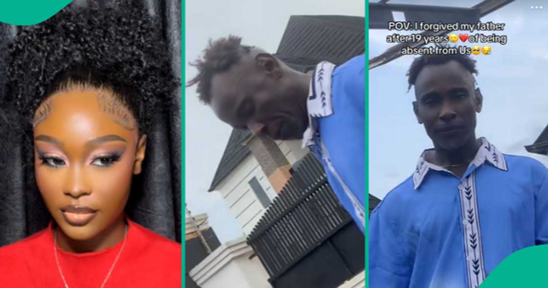 Lady forgives father who left his family for several years.