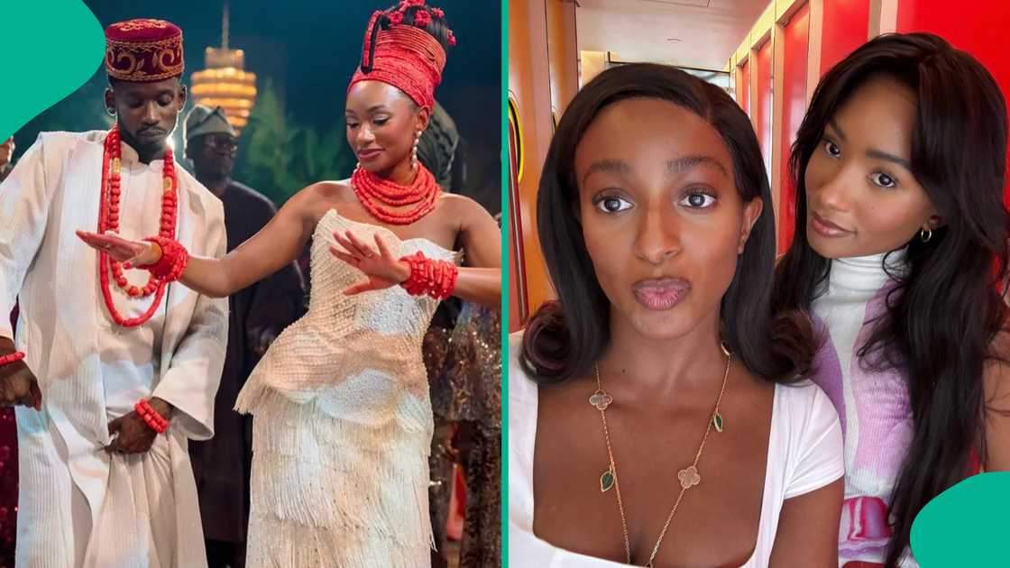 DJ Cuppy confesses she's admiring Temi Otedola's wedding pics in church. DJ Cuppy confesses she's admiring Temi Otedola's wedding pics in church.