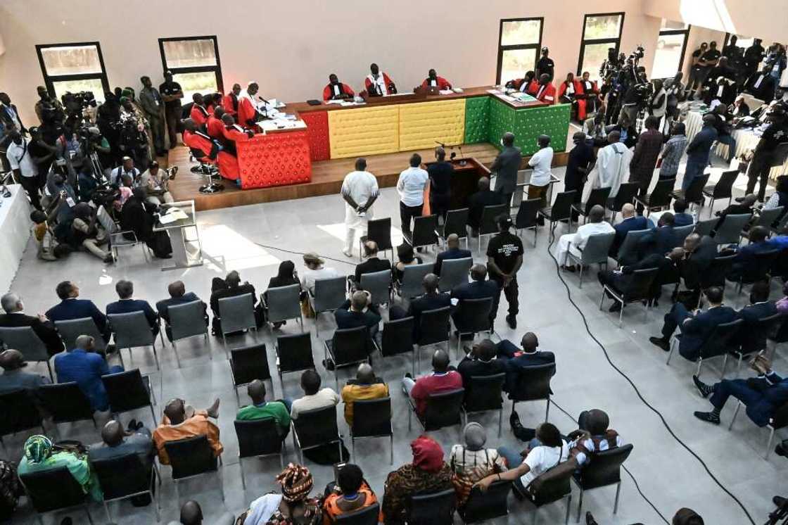 The long-awaited trial over the 2009 stadium massacre began in a purpose-built court in Conakry last month The long-awaited trial over the 2009 stadium massacre began in a purpose-built court in Conakry last month