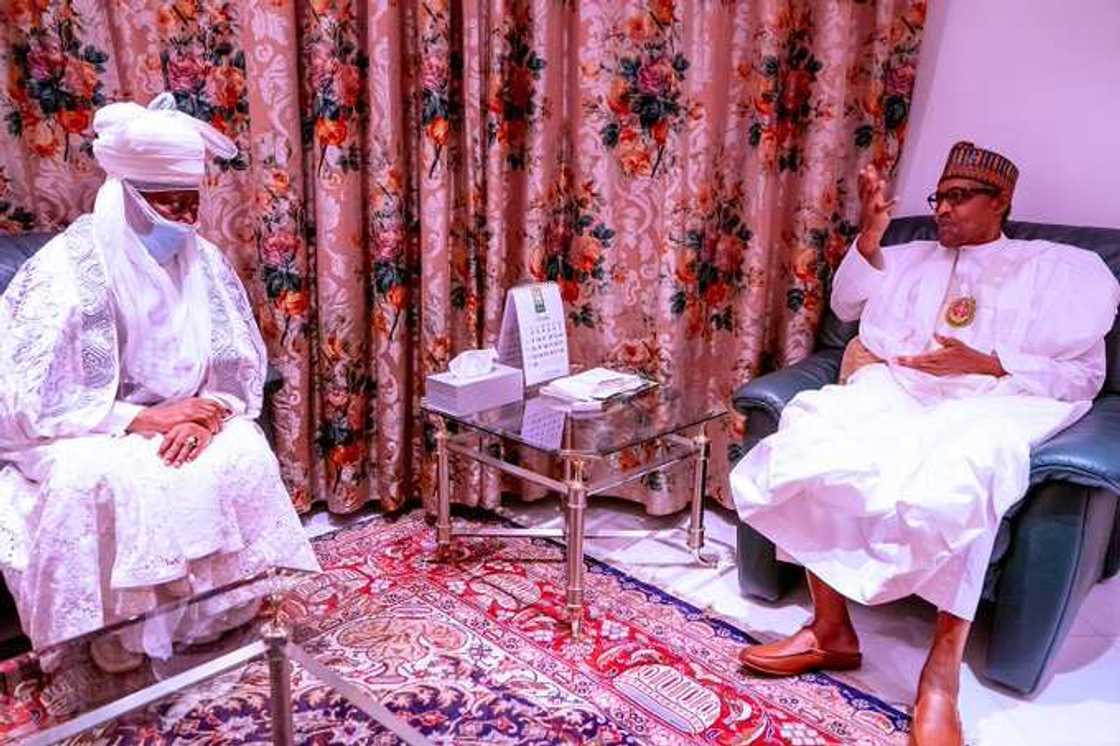 Shugaba Buhari ya karbi bakuncin Sarkin Bichi, Nasir Ado Bayero Shugaba Buhari ya karbi bakuncin Sarkin Bichi, Nasir Ado Bayero