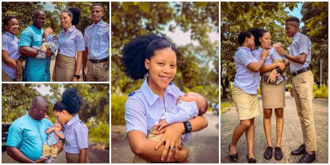 Beautiful photos as husband storms young wife's school for photoshoot a they celebrate a new addition to the family Beautiful photos as husband storms young wife's school for photoshoot a they celebrate a new addition to the family