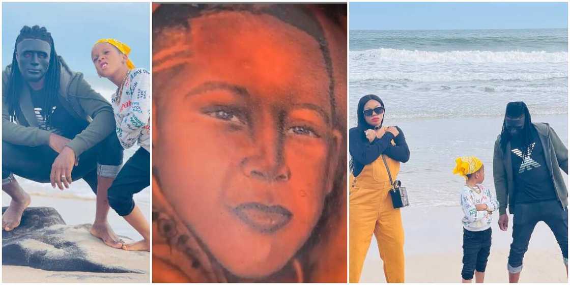 Toyin Lawani's hubby tattoos step-son Tenor's face Toyin Lawani's hubby tattoos step-son Tenor's face