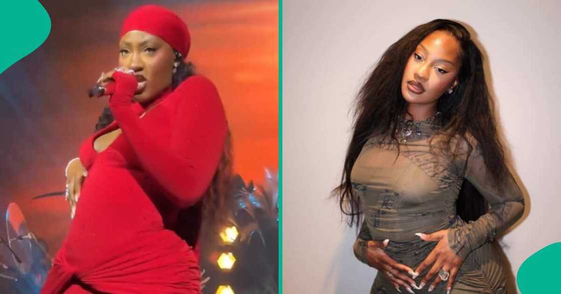 Tems' dance moves at her Born In The Wild concert trend. Tems' dance moves at her Born In The Wild concert trend.