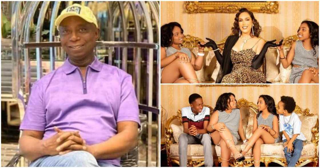 Billionaire Ned Nwoko and family Billionaire Ned Nwoko and family