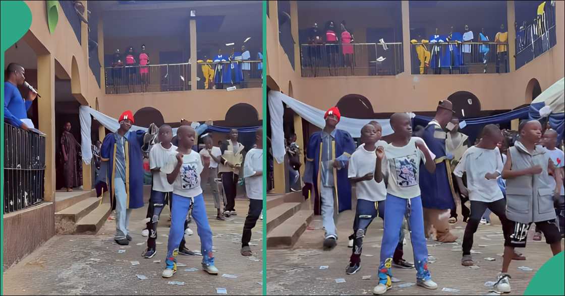 Video shows SS3 boys spraying money at school's graduation ceremony Video shows SS3 boys spraying money at school's graduation ceremony