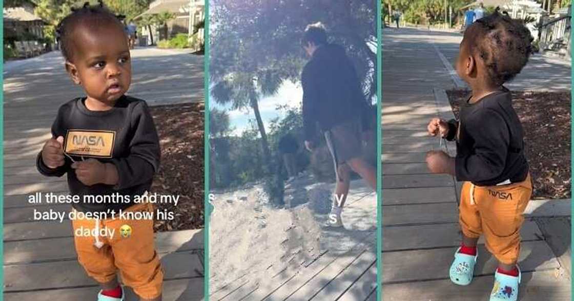 Little boy calls stranger daddy in video Little boy calls stranger daddy in video