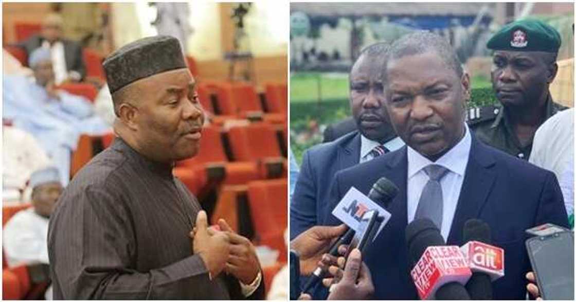 AGF Malami reacts to allegation that he collected N25bn bribe from Akpabio AGF Malami reacts to allegation that he collected N25bn bribe from Akpabio