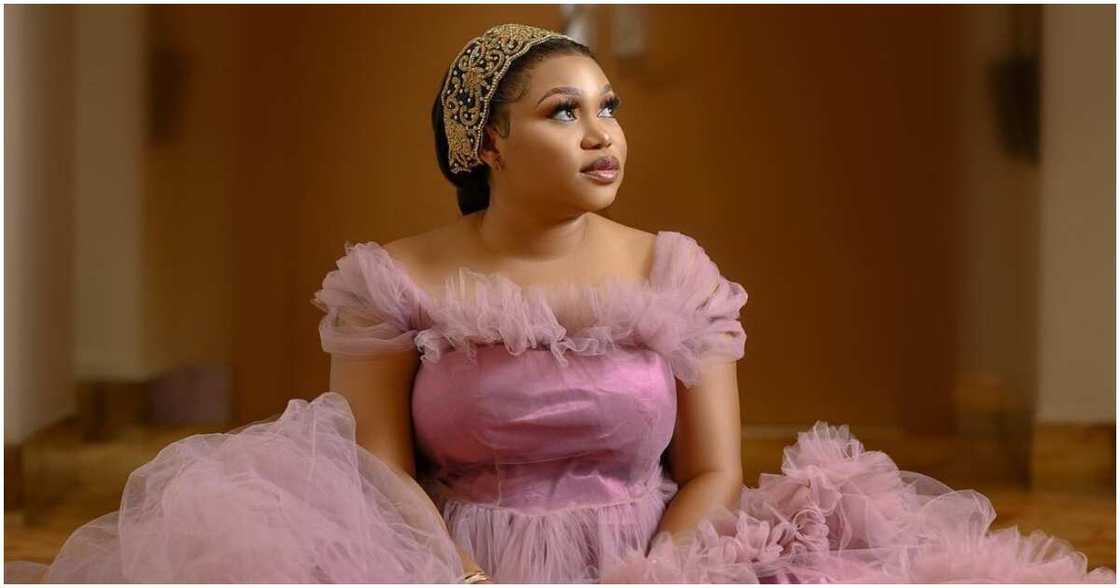 Ruth Kadiri, birthday, Nollywood, actress, flowing gown Ruth Kadiri, birthday, Nollywood, actress, flowing gown