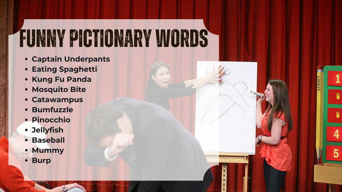Funny Pictionary words Funny Pictionary words
