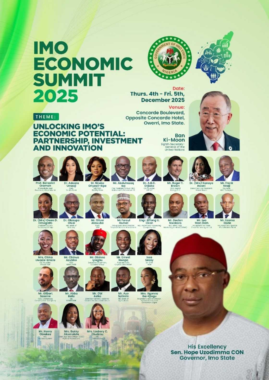 Imo Economic Summit targets $1trillion economy - Gov Hope Uzodimma Imo Economic Summit targets $1trillion economy - Gov Hope Uzodimma