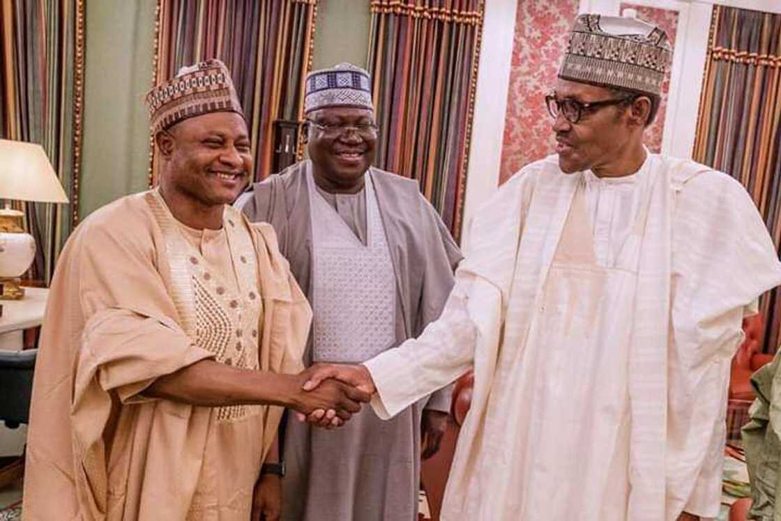 Senator Uba Sani salutes Buhari at 77