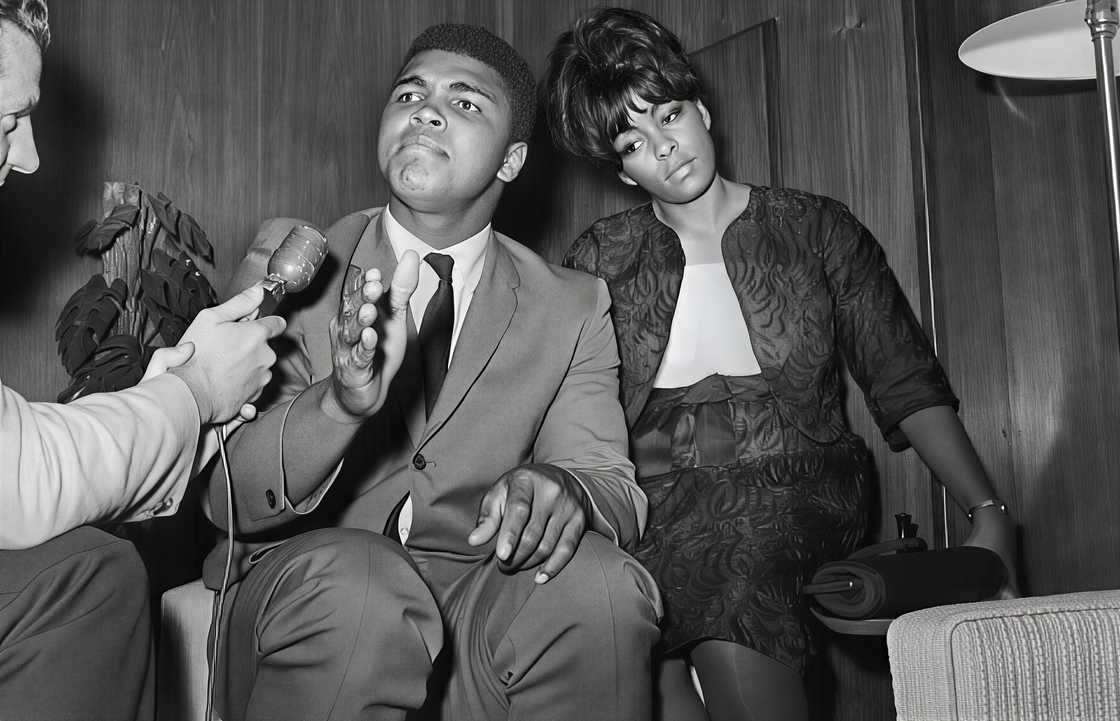 Cassius Clay speaks to reporters on his new name, Muhammad Ali Cassius Clay speaks to reporters on his new name, Muhammad Ali