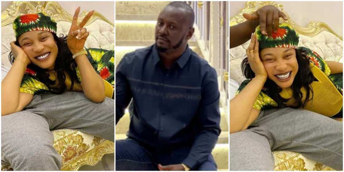 Tonto Dikeh is happy with her new man Tonto Dikeh is happy with her new man