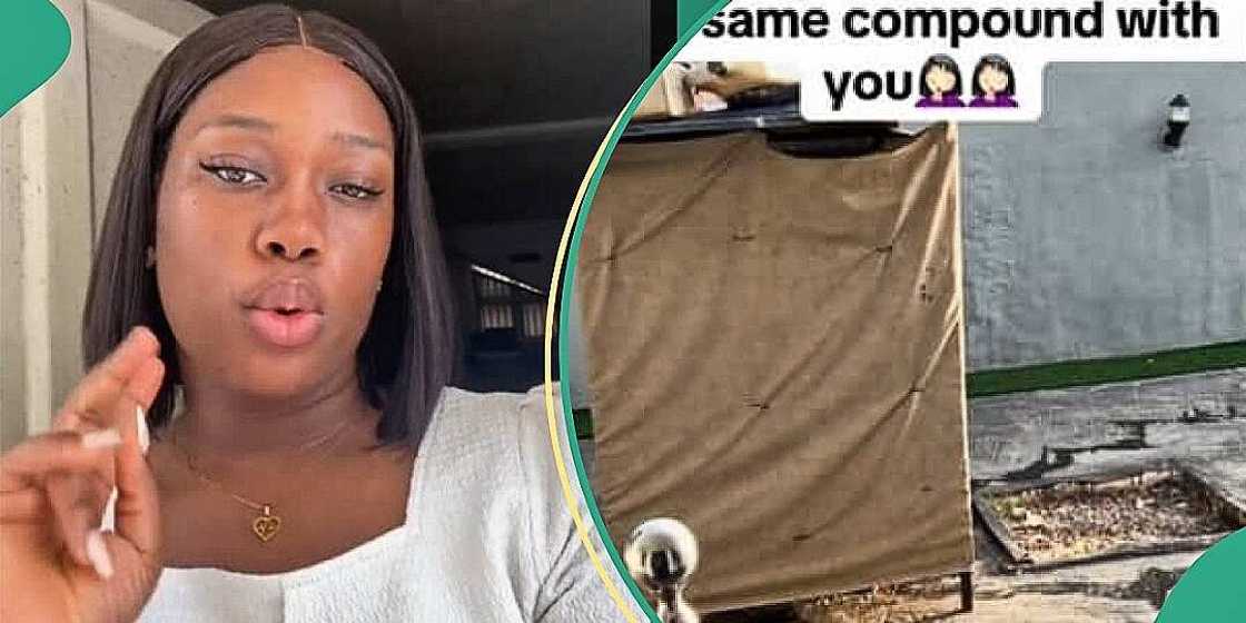 Lady flees Benin after landlord kept dog cage in front of her house