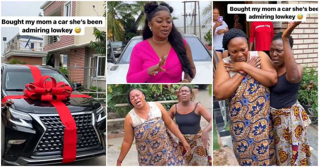 Ashmusy buys mum a brand new car, Ashmusy's mum celebrtaes new car Ashmusy buys mum a brand new car, Ashmusy's mum celebrtaes new car