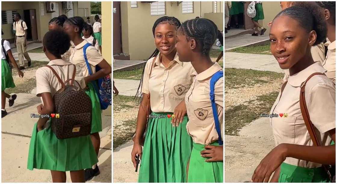 Secondary school girls. Secondary school girls.