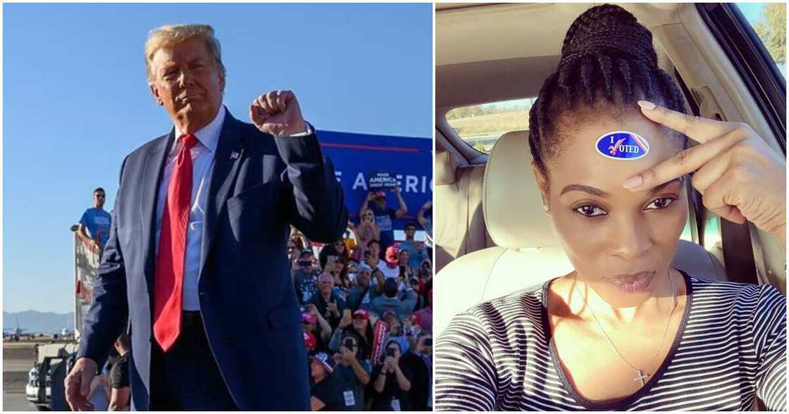 US elections: Actress Georgina Onuoha clamps down on Nigerians rooting for Trump to win
