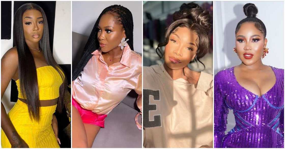 BBNaija All Stars Tolani Baj, BBNaija Vee, BBNaija Tacha, Erica