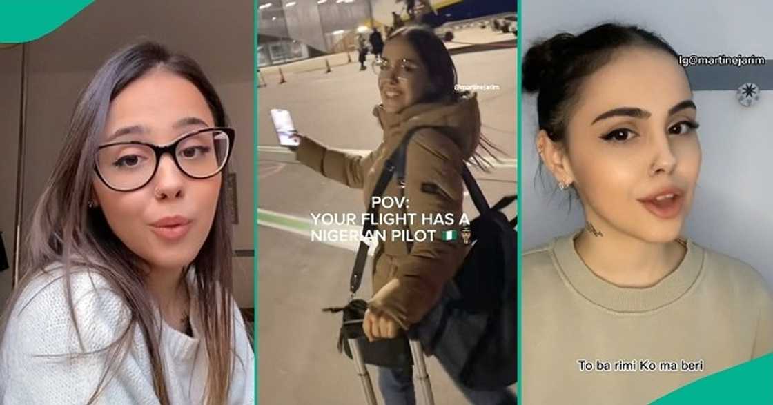 White lady who boarded flight with Nigerian pilot shares experience White lady who boarded flight with Nigerian pilot shares experience