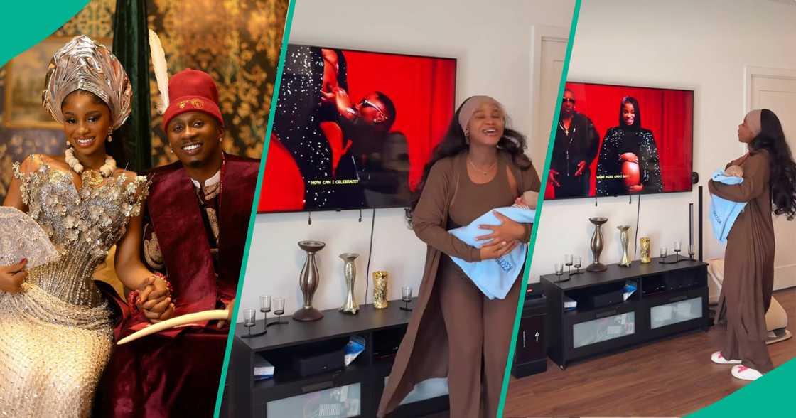 Priscilla and son dance to husband song