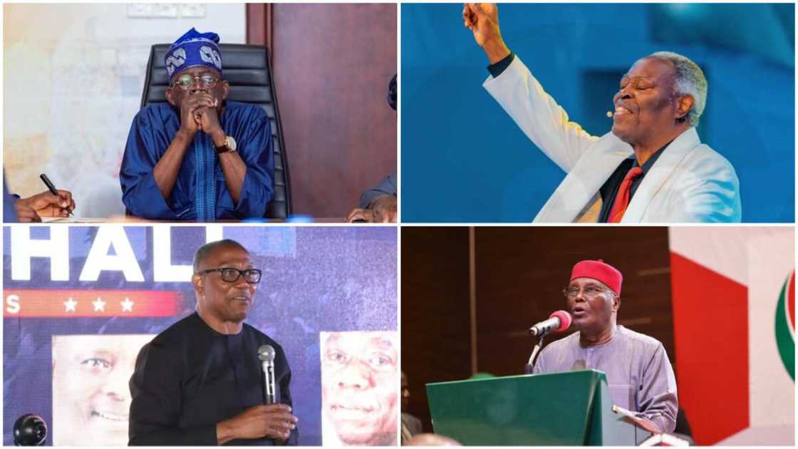 Pastor William F. Kumuyi/Tinubu/Atiku/Peter Obi/2023 Presidential Election Pastor William F. Kumuyi/Tinubu/Atiku/Peter Obi/2023 Presidential Election
