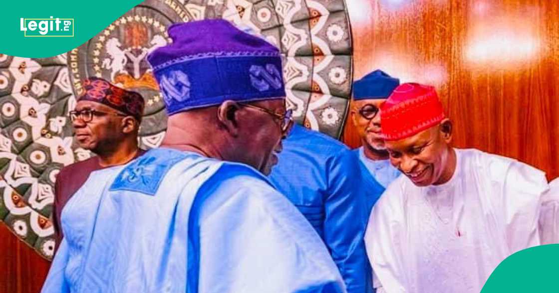 Shugaba Tinubu tare da Abba.