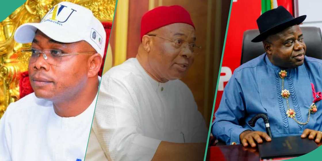 INEC presents certificates of return to Ododo, Uzodimma, Douye Diri INEC presents certificates of return to Ododo, Uzodimma, Douye Diri