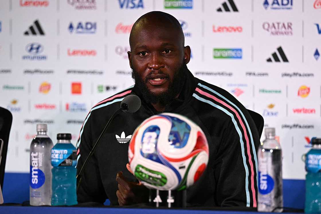Romelu Lukaku speaks to football journalists Romelu Lukaku speaks to football journalists