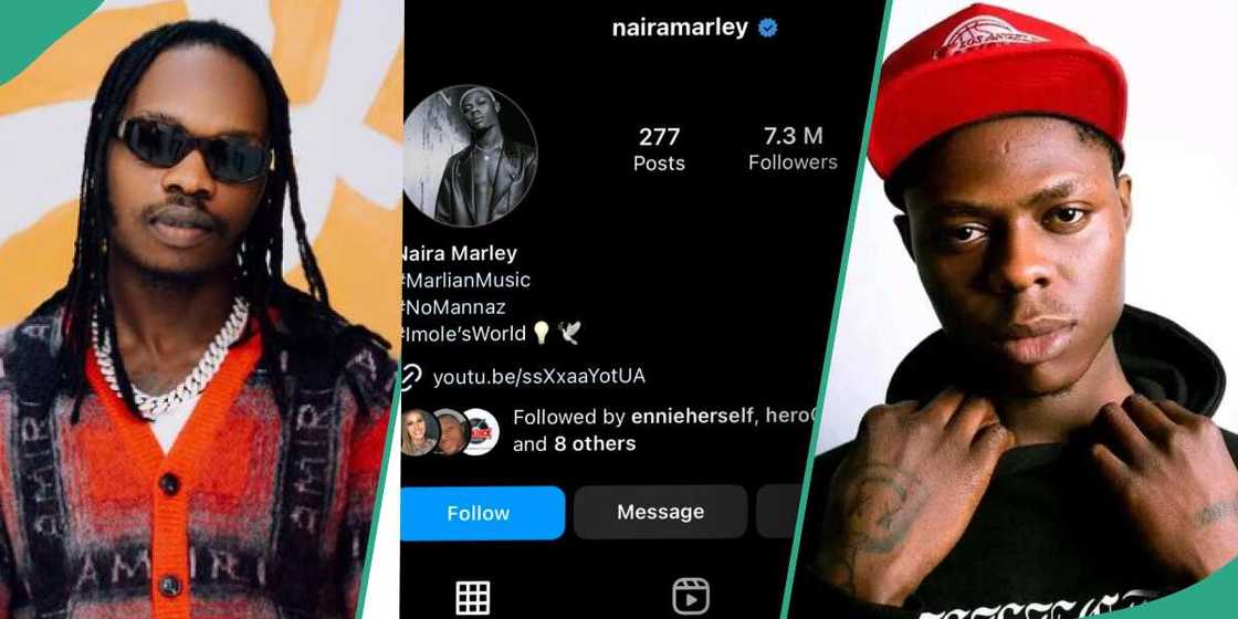 Naira Marley removes Mohbad from Instagram profile picture and bio