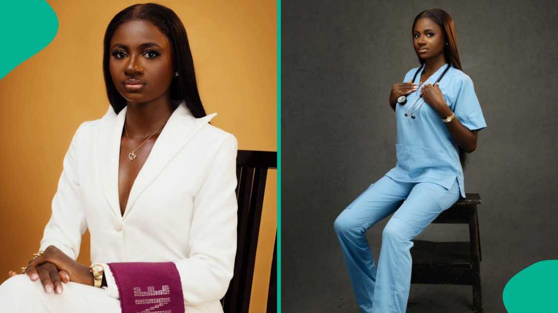 A young medical graduate from the University of Ibadan has celebrated bagging her degree.