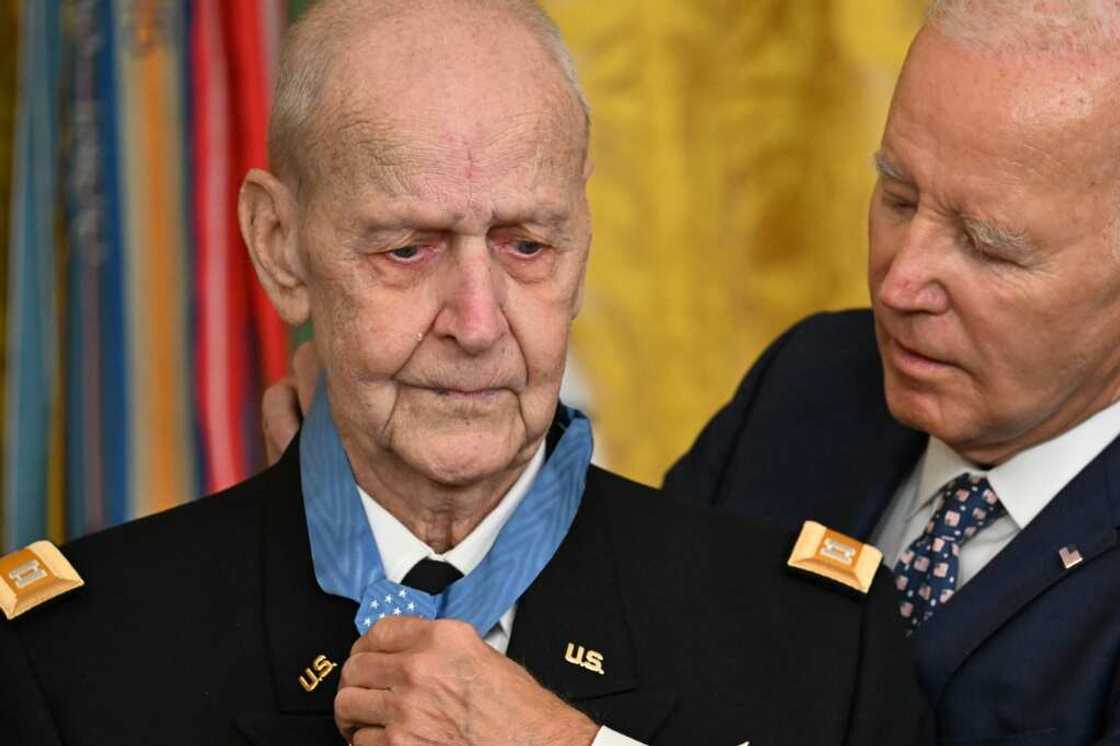 President Joe Biden presented a Vietnam War veteran with the top US military honor earlier this week President Joe Biden presented a Vietnam War veteran with the top US military honor earlier this week